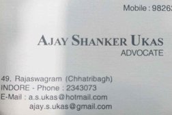 Adv. Ajay Shankar Ukas in Indore
